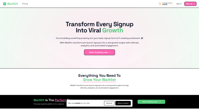 screenshot of WaitKit