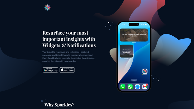 screenshot of Sparkles