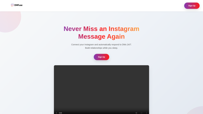 screenshot of DMFuse