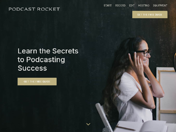 screenshot of PodcastRocket