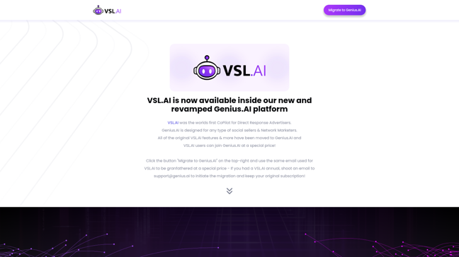 screenshot of Vsl.Ai