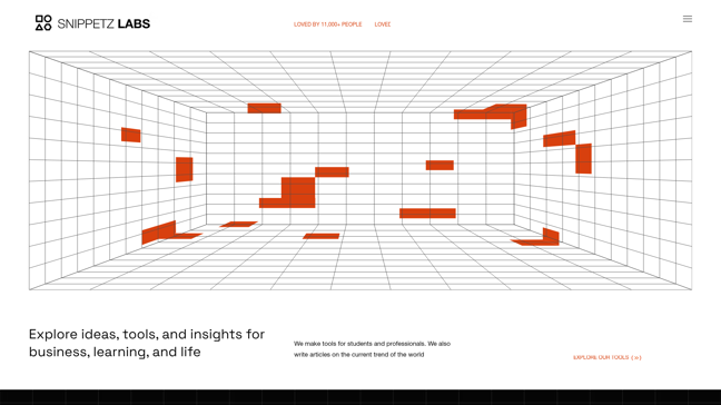 screenshot of Snippetz Labs
