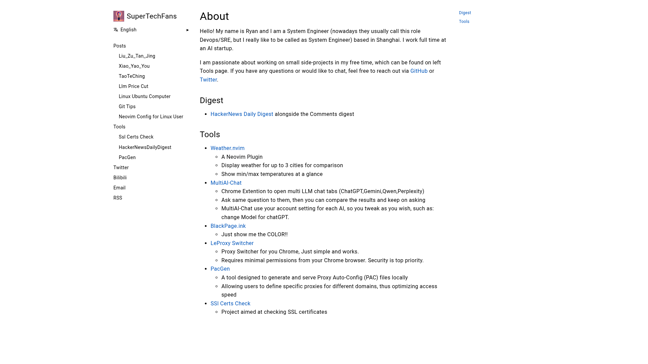 screenshot of SuperTechFans