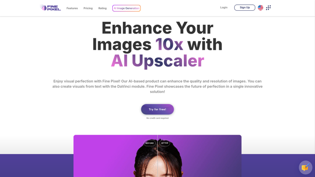 screenshot of FinePixel