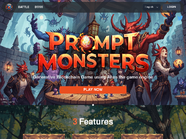 screenshot of PromptMonsters