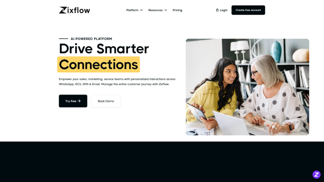 screenshot of Zixflow