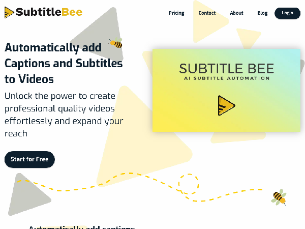 screenshot of SubtitleBee