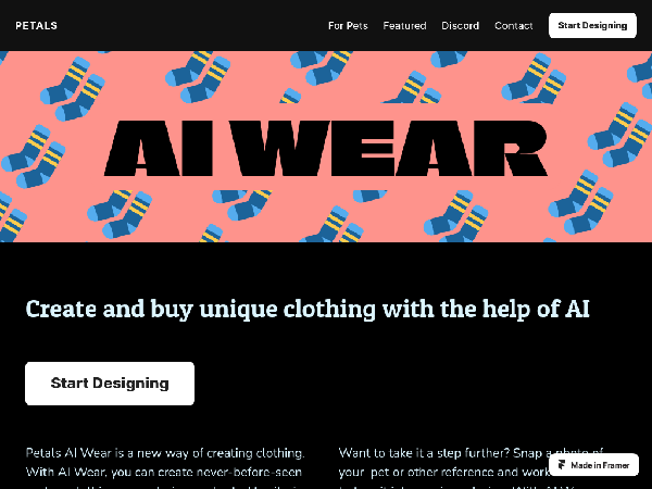 screenshot of AI Wear