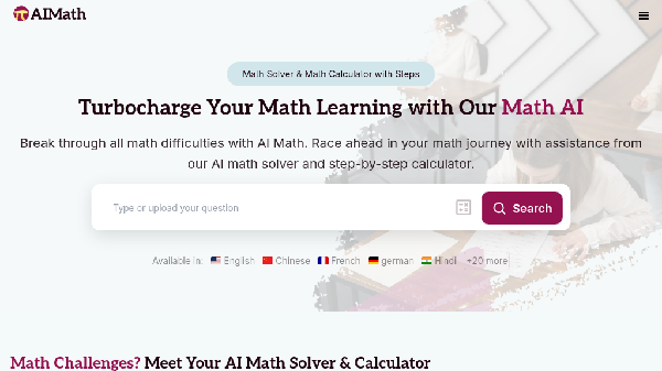 screenshot of AI Math