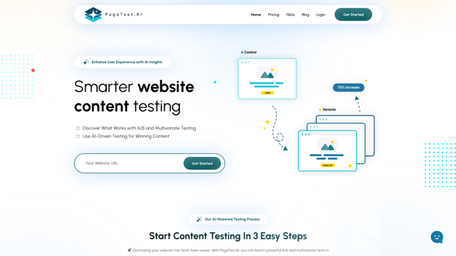 screenshot of PageTest