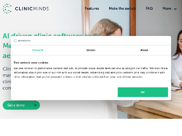 screenshot of Clinicminds