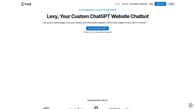 screenshot of LexyAI