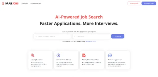 screenshot of GrabJobs