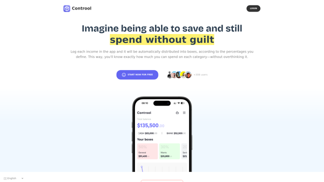 screenshot of Controol