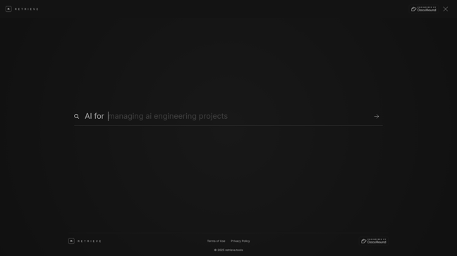 screenshot of Retrieve Tools