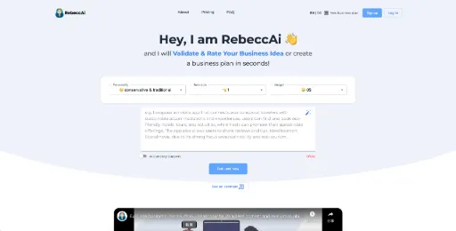 screenshot of RebeccAi