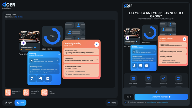 screenshot of Doer Business