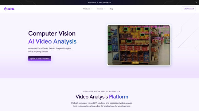 screenshot of Computer Vision Service Ecosystem