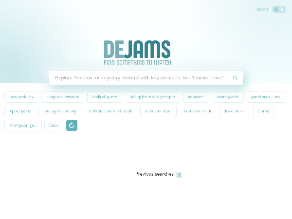 screenshot of Dejams