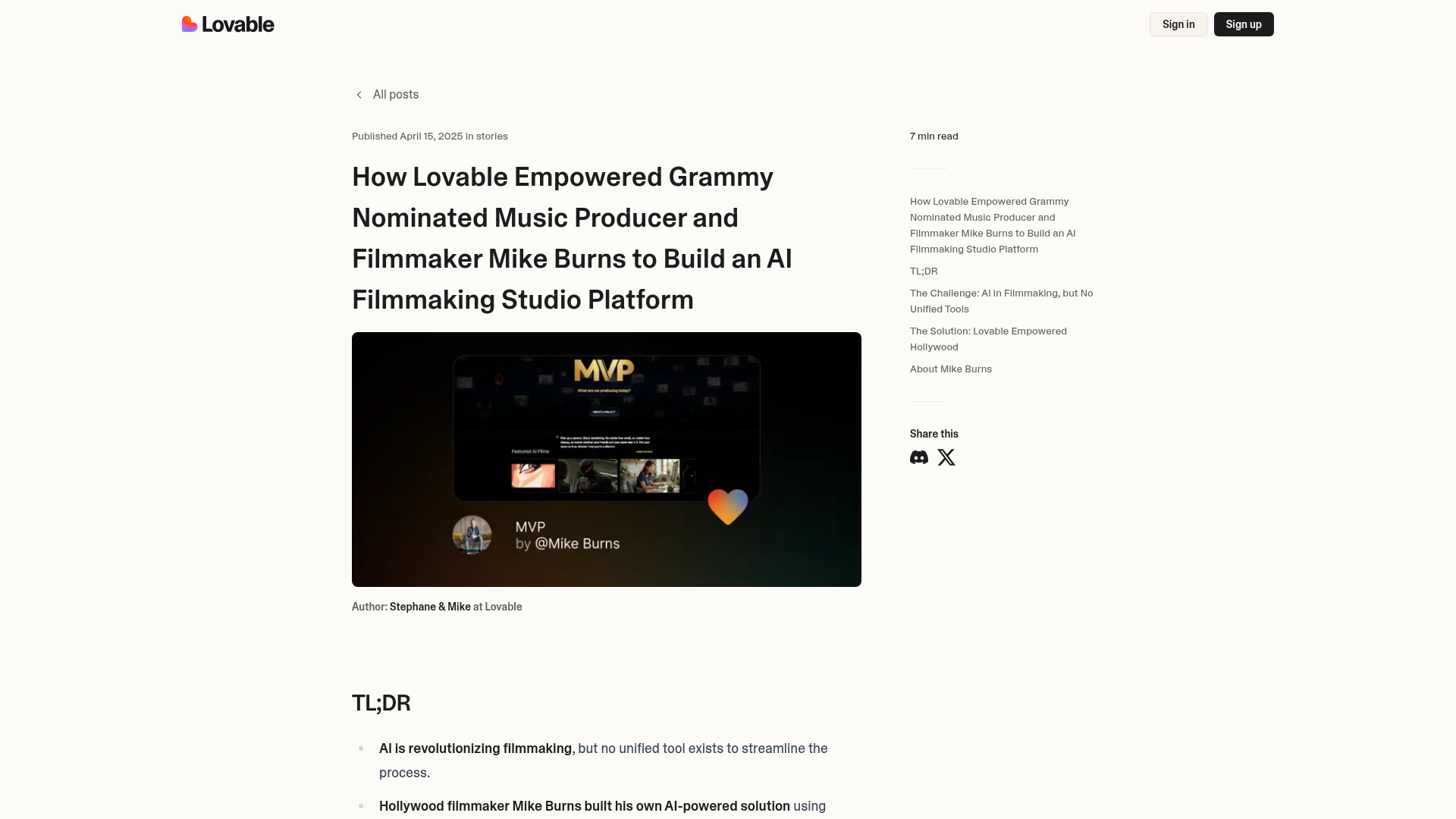 Fallstudie AI Filmmaking Studio