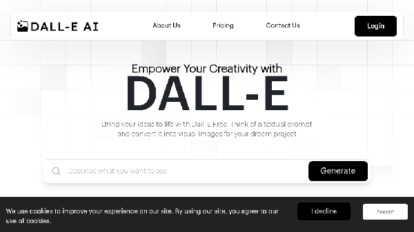 screenshot of Dall-E Free