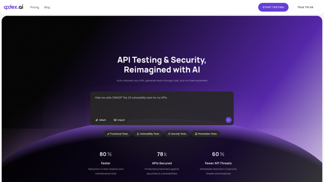 screenshot of Qodex
