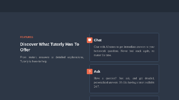 screenshot of Tutorly