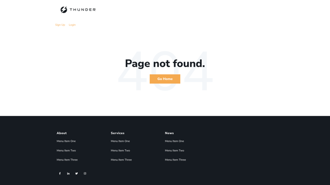 screenshot of Thunder.vc