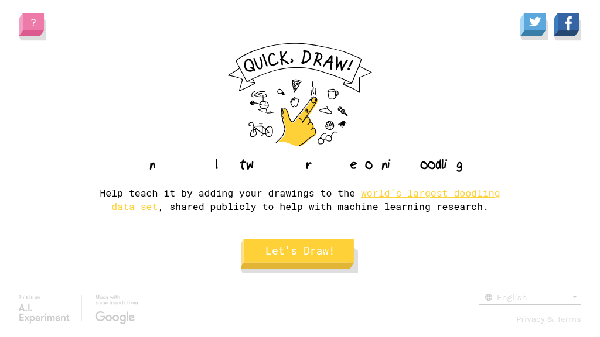 screenshot of Quick Draw!