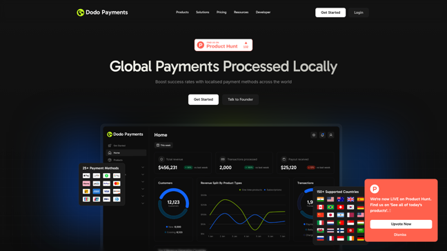 screenshot of DodoPayments