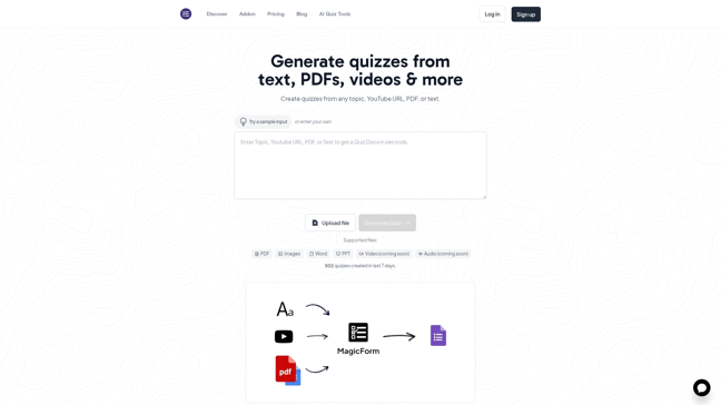 screenshot of MagicForm