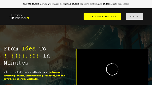screenshot of Storyboarder.ai