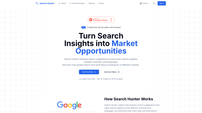 screenshot of Search Hunter