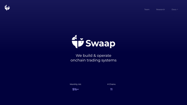 screenshot of Swaap