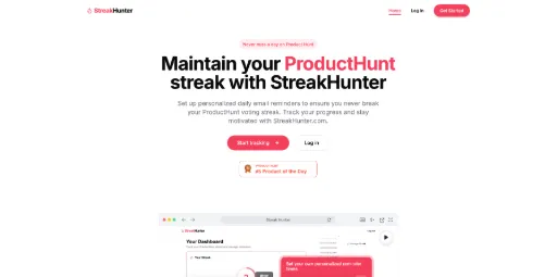 screenshot of StreakHunter