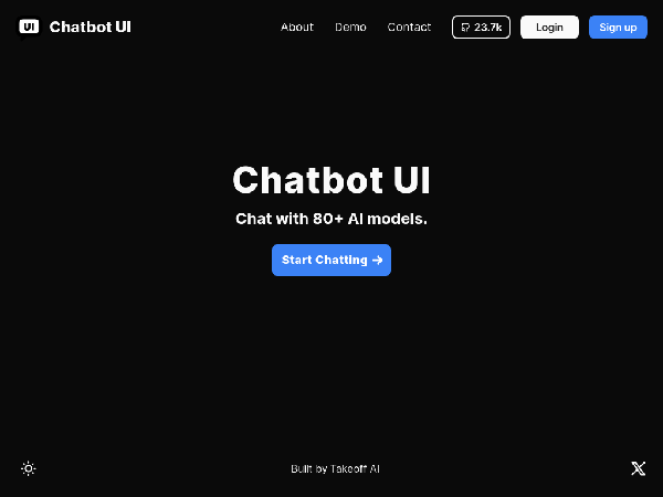 screenshot of ChatbotUI