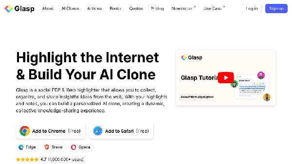 screenshot of Glasp