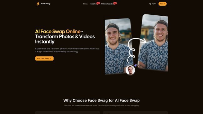 screenshot of Face Swag