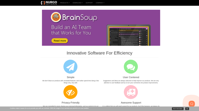 screenshot of Nurgo Software