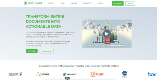 screenshot of Docugami