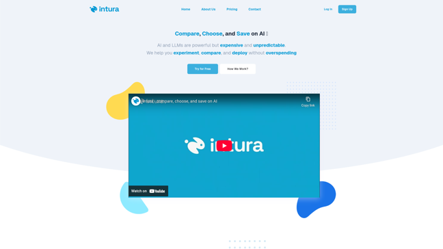 screenshot of Intura