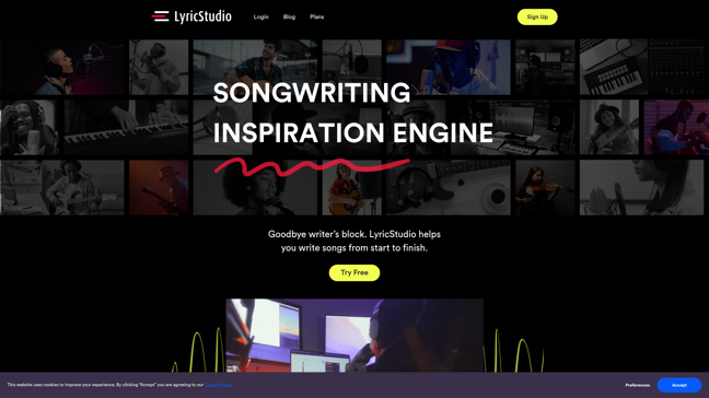 screenshot of LyricStudio