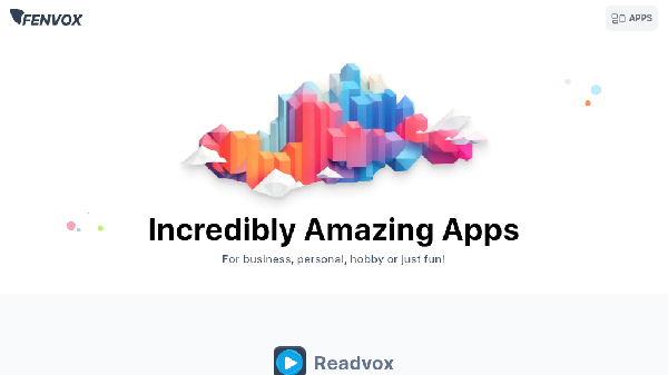 screenshot of Readvox