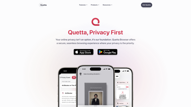 screenshot of Quetta Browser