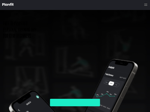 screenshot of Planfit