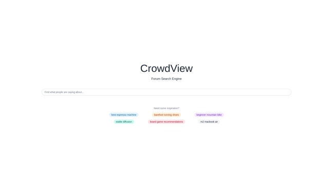 screenshot of CrowdView