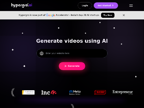 screenshot of Hypergro.ai