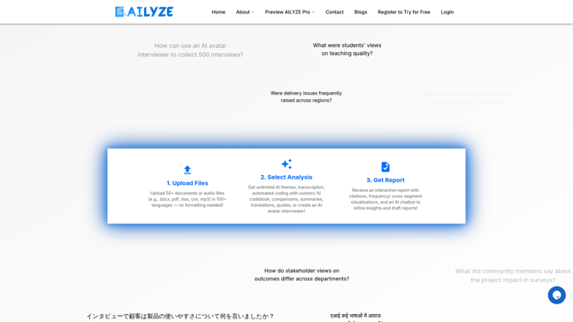 screenshot of Ailyze