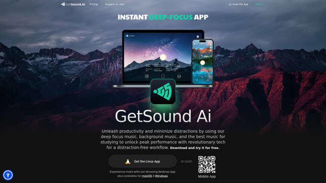 screenshot of GetSound