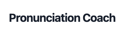 Pronunciation Coach